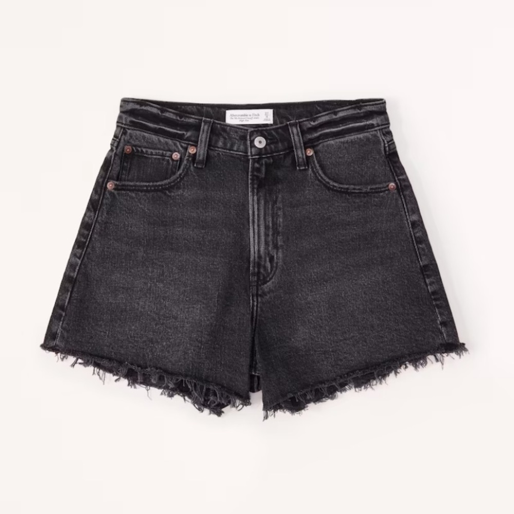 Abercrombie & Fitch Curve Love High Rise 90s Cutoff Short